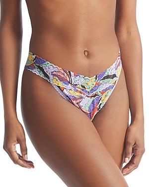 Hanky Panky Signature Lace Printed Original Rise Thong (Staycation) Women's Underwear Product Image