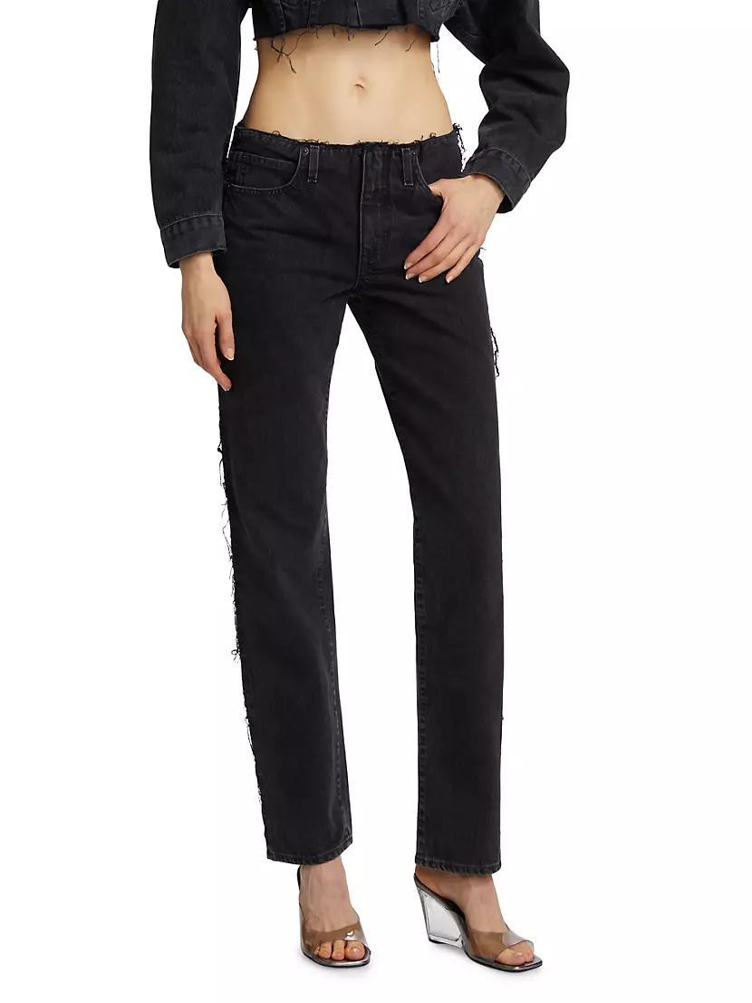 Sophie Raw-Edge Straight-Leg Jeans Product Image