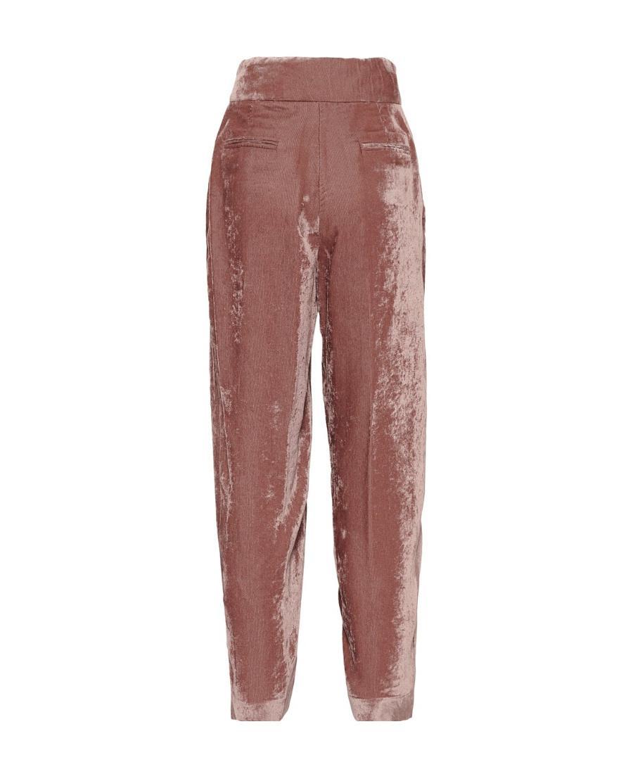 FABIANA FILIPPI Pleated Hot Sewn Casual Pants In Brown Product Image