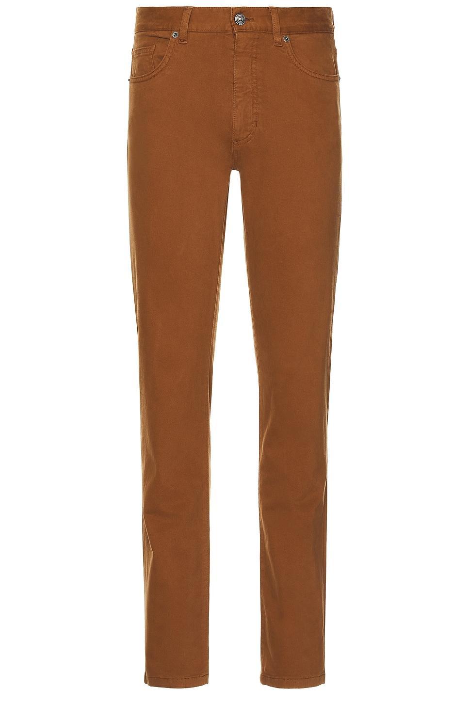 ZEGNA Stretch Gabardine Denim Jean In Dark Foliage Product Image