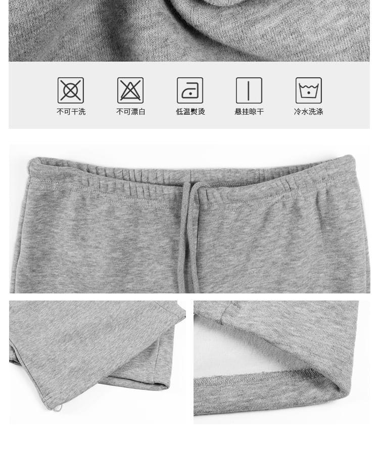 Fleece-Lined High-Rise Wide-Leg Sweatpants Product Image