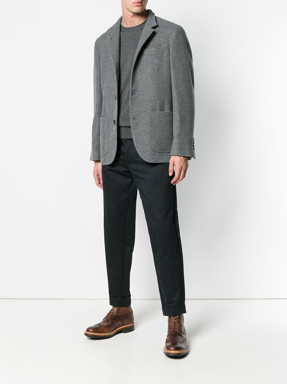 BRUNELLO CUCINELLI Cashmere Silk Crew Neck Sweater In Grey Product Image