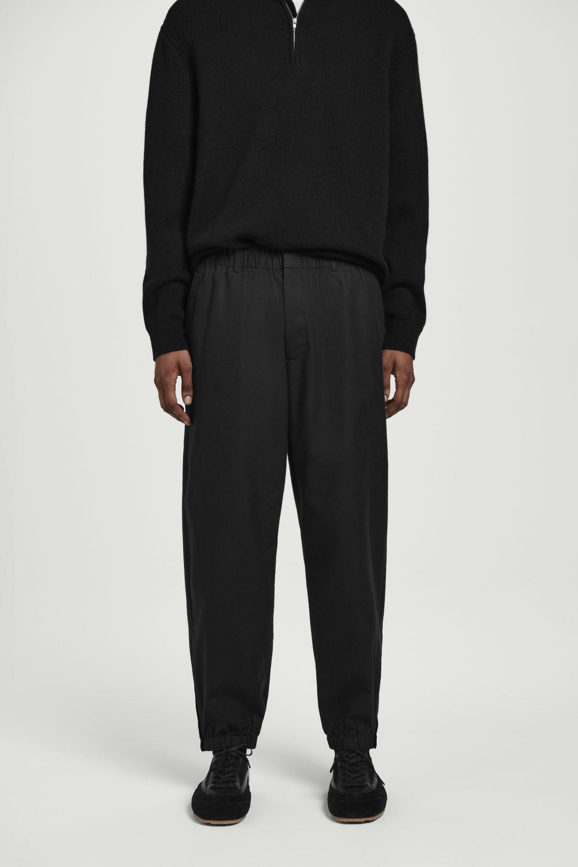 ELASTICATED TAPERED PANTS Product Image