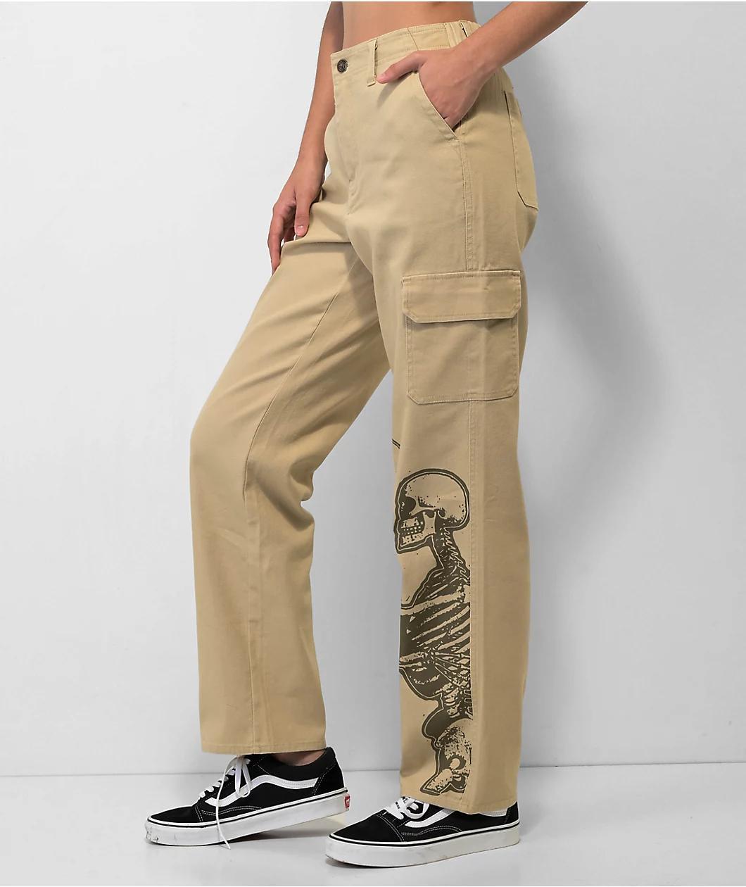 Broken Promises Embrace Khaki Cargo Pants Product Image