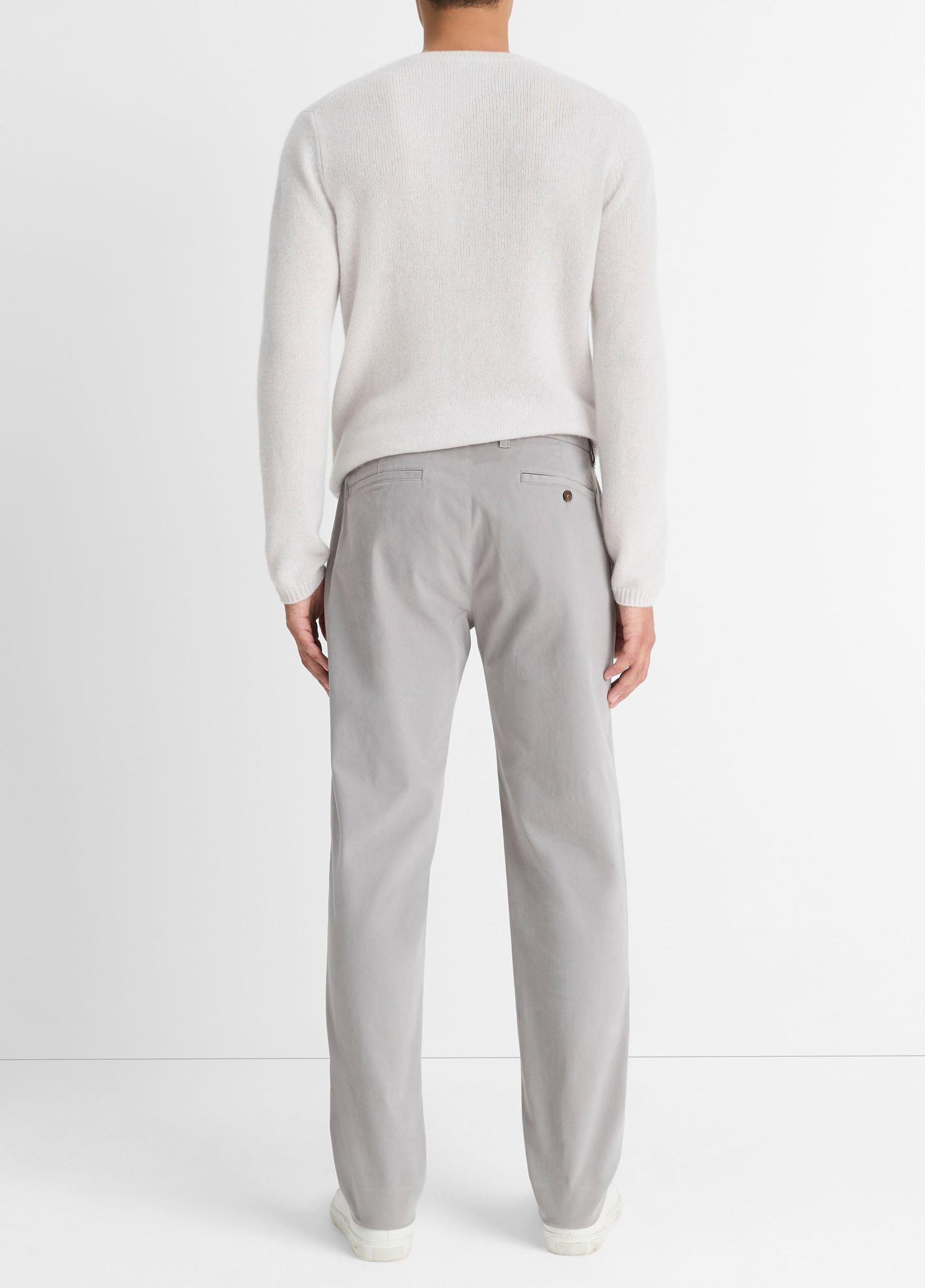 Mens Owen Athletic Stretch-cotton Pant, Pewter, Size 29 Vince Product Image
