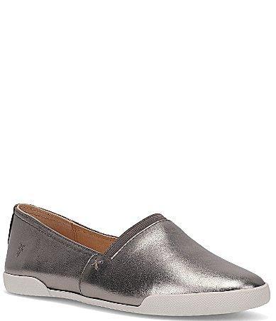 Frye Melanie Leather Slip On Loafers Product Image