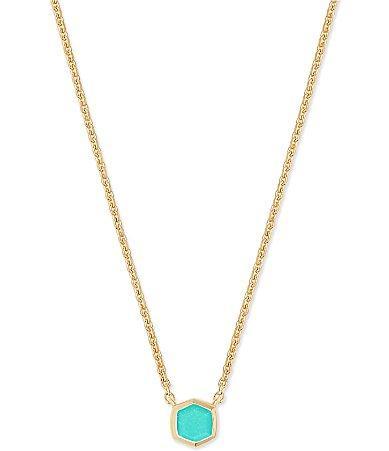 Kendra Scott Davie Pave 14K Gold Short Pendant Necklace Product Image