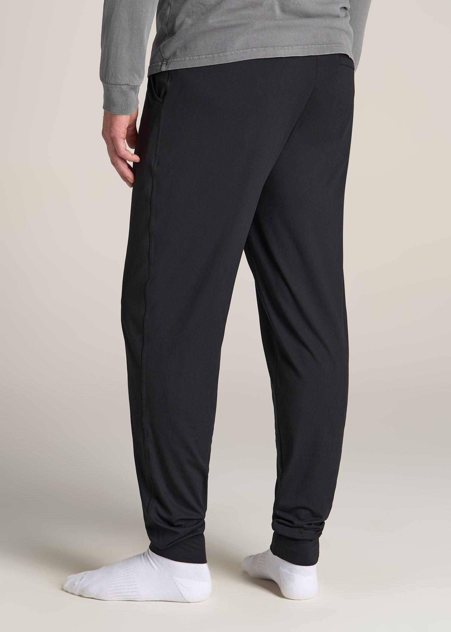 Weekender Stretch Lounge Joggers for Tall Men in Black Product Image