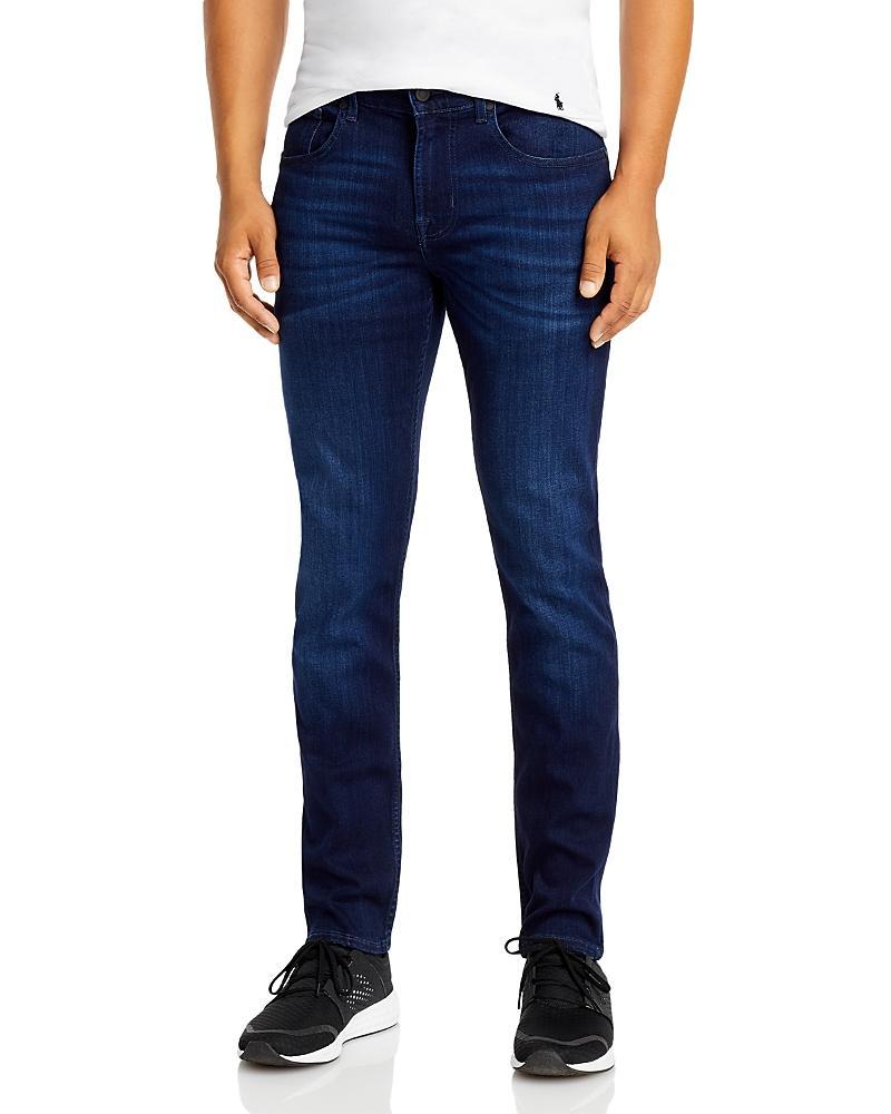 7 For All Mankind Luxe Performance Plus Slimmy Tapered Slim Fit Jeans in Mid Blue Product Image