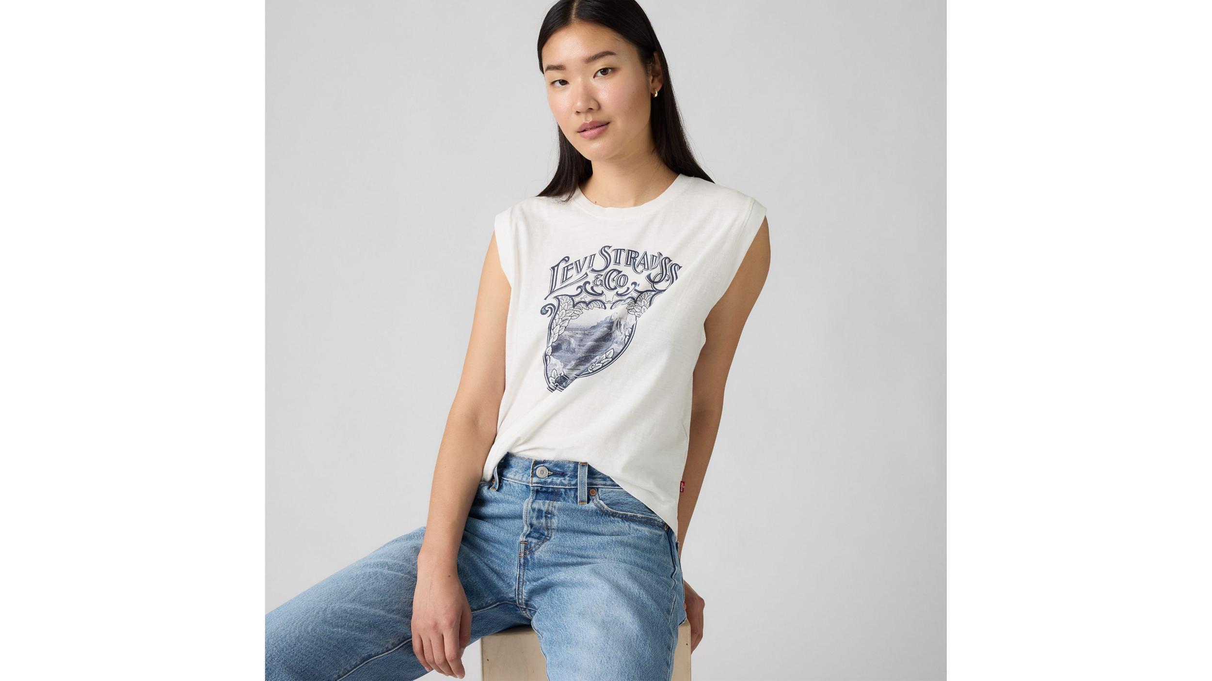 Graphic Boxy Tank Top Product Image