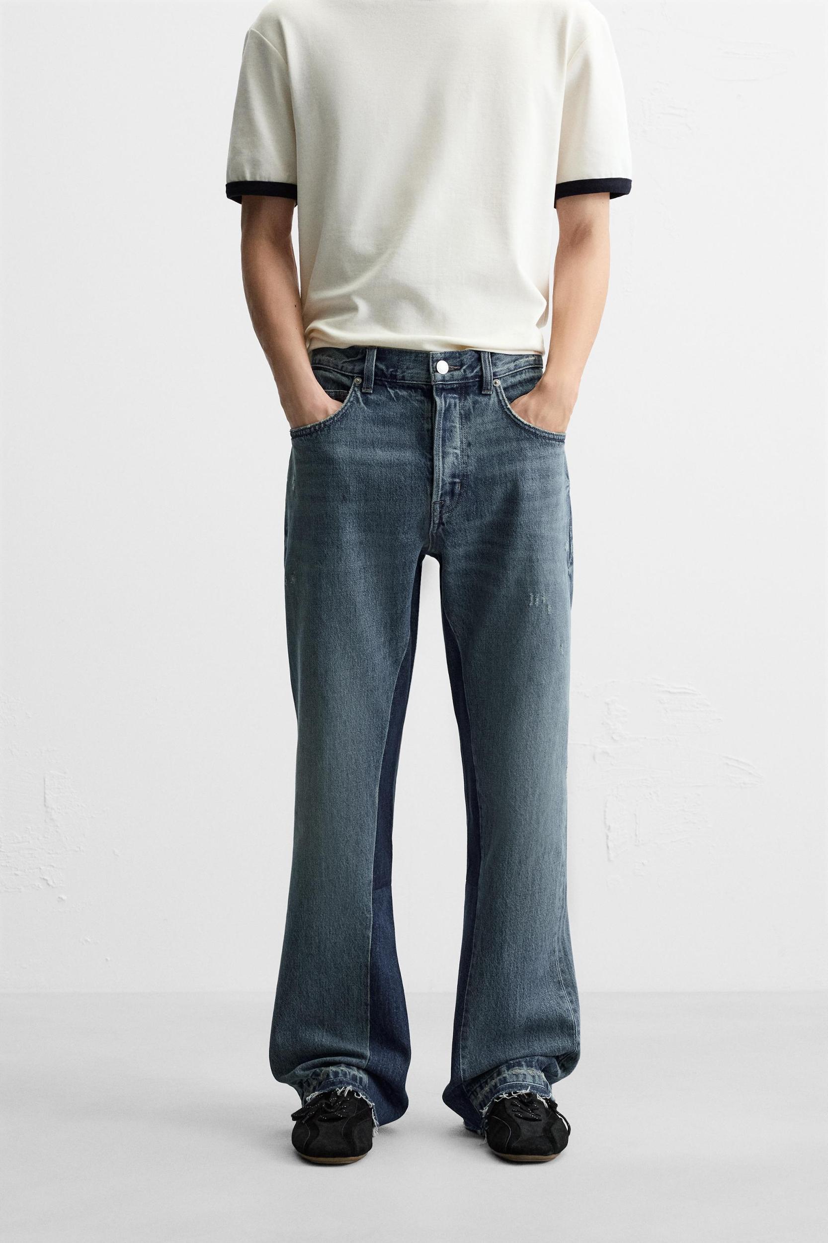 PATCHWORK FLARE FIT JEANS Product Image