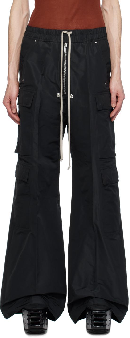RICK OWENS Black Belas Cargo Pants Product Image