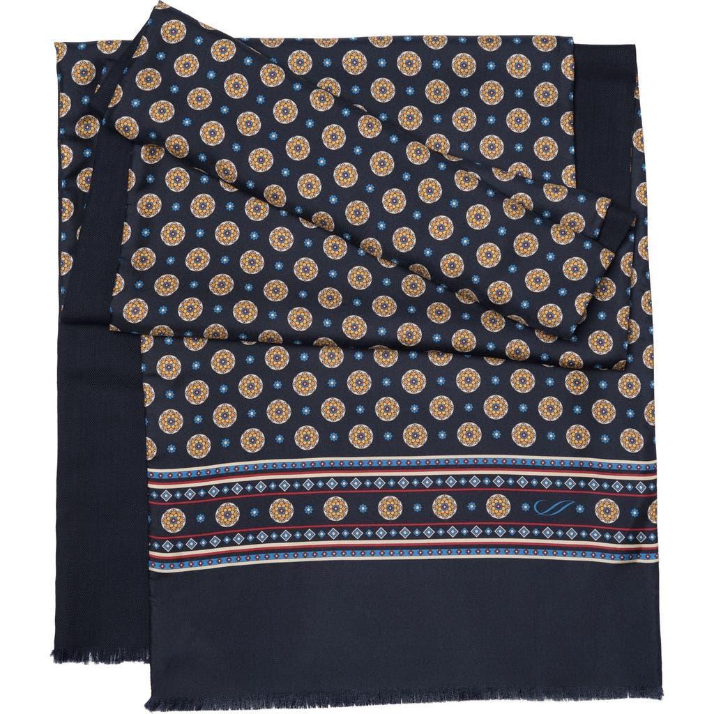Elizabetta Esmeralda - Silk Scarf/Shawl for Women in Midnight Blue And Gold at Nordstrom Product Image