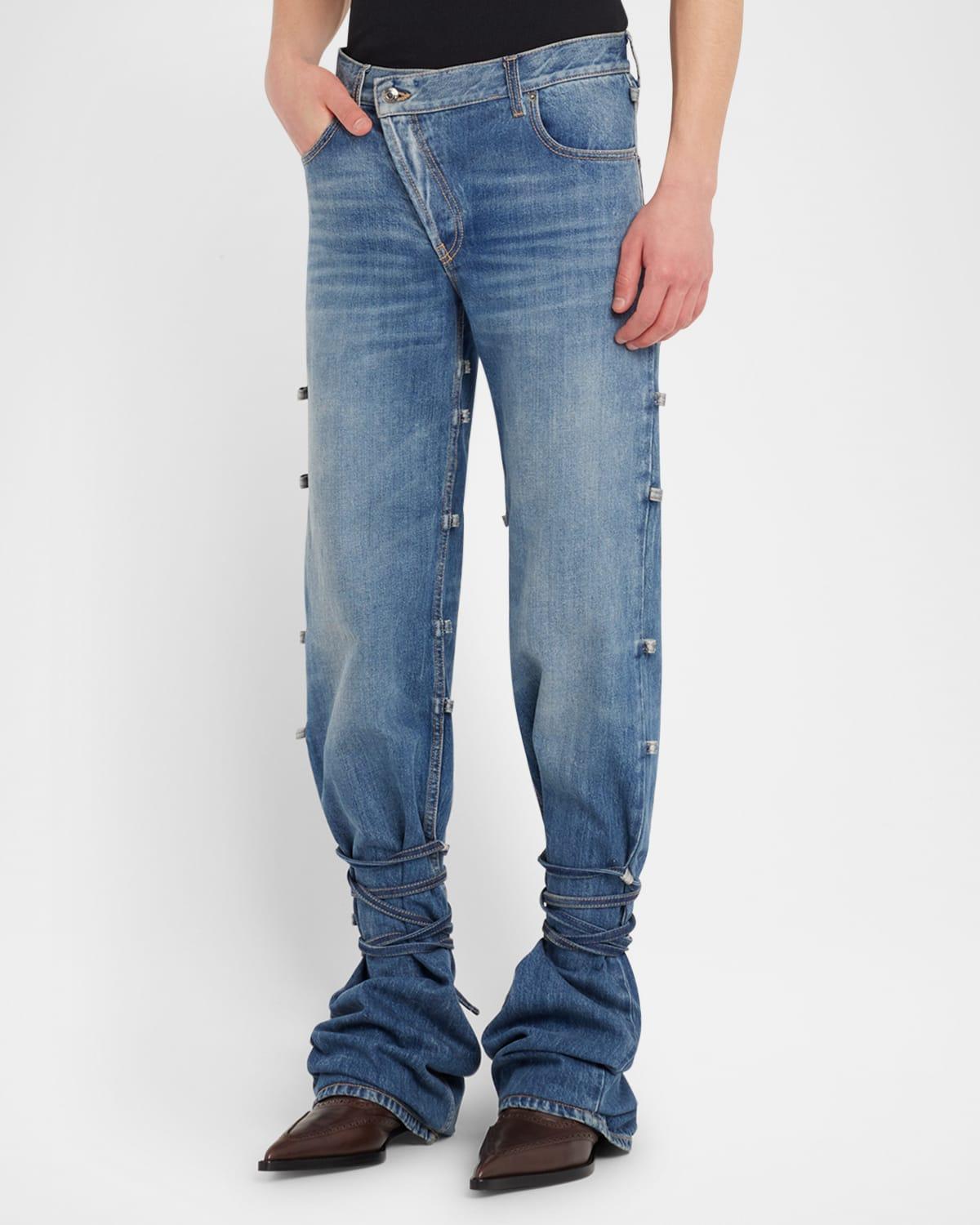 Men's Baggy Tied Jeans Product Image