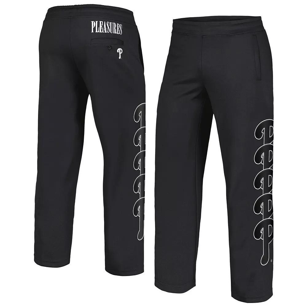 Men's Black Philadelphia Phillies Pitcher Track Pants, Size: 2XL Product Image