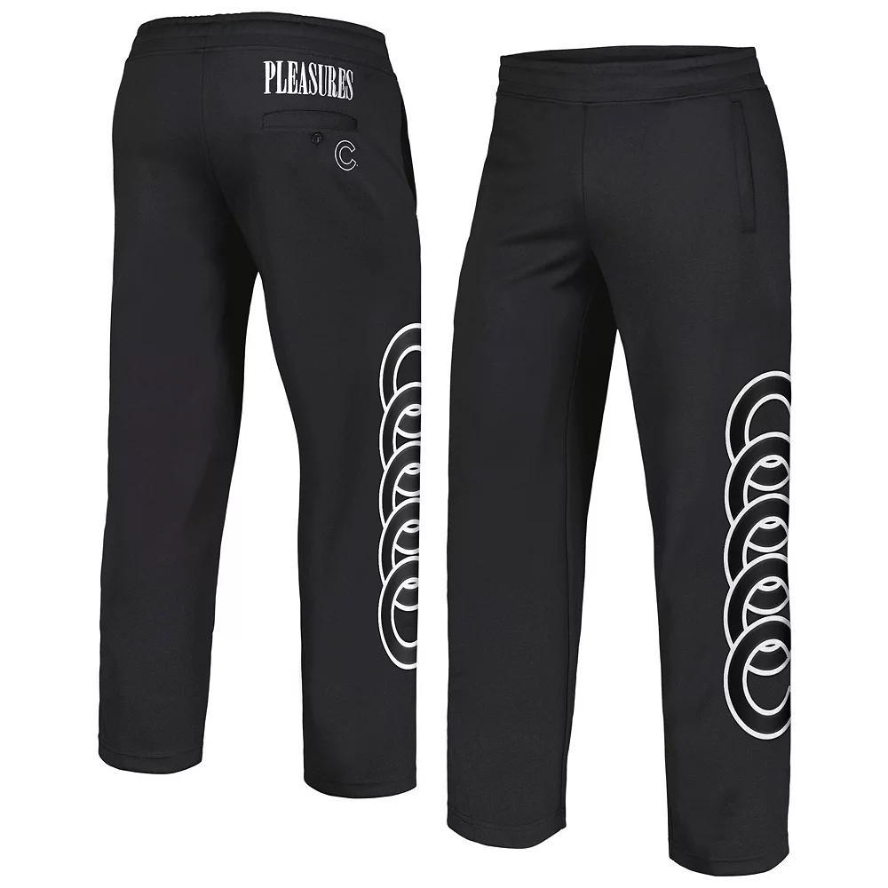 Men's Black Chicago Cubs Pitcher Track Pants, Size: XL Product Image