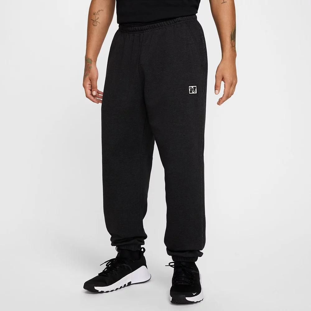 Men's Nike Gym Heritage Dri-FIT Fleece Fitness Pants, Size: Large, Black Product Image