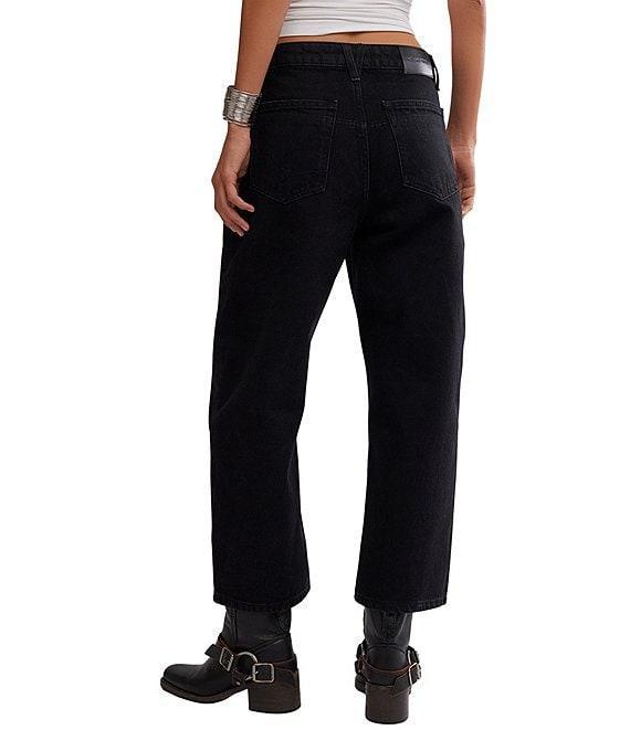 Free People We The Free Deep Trance Dropped Denim High Rise Wide Leg Boyfriend Jeans Product Image