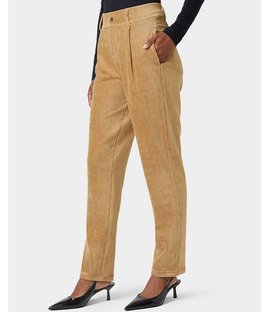 HUE High-Rise Corduroy Straight Leggings Product Image