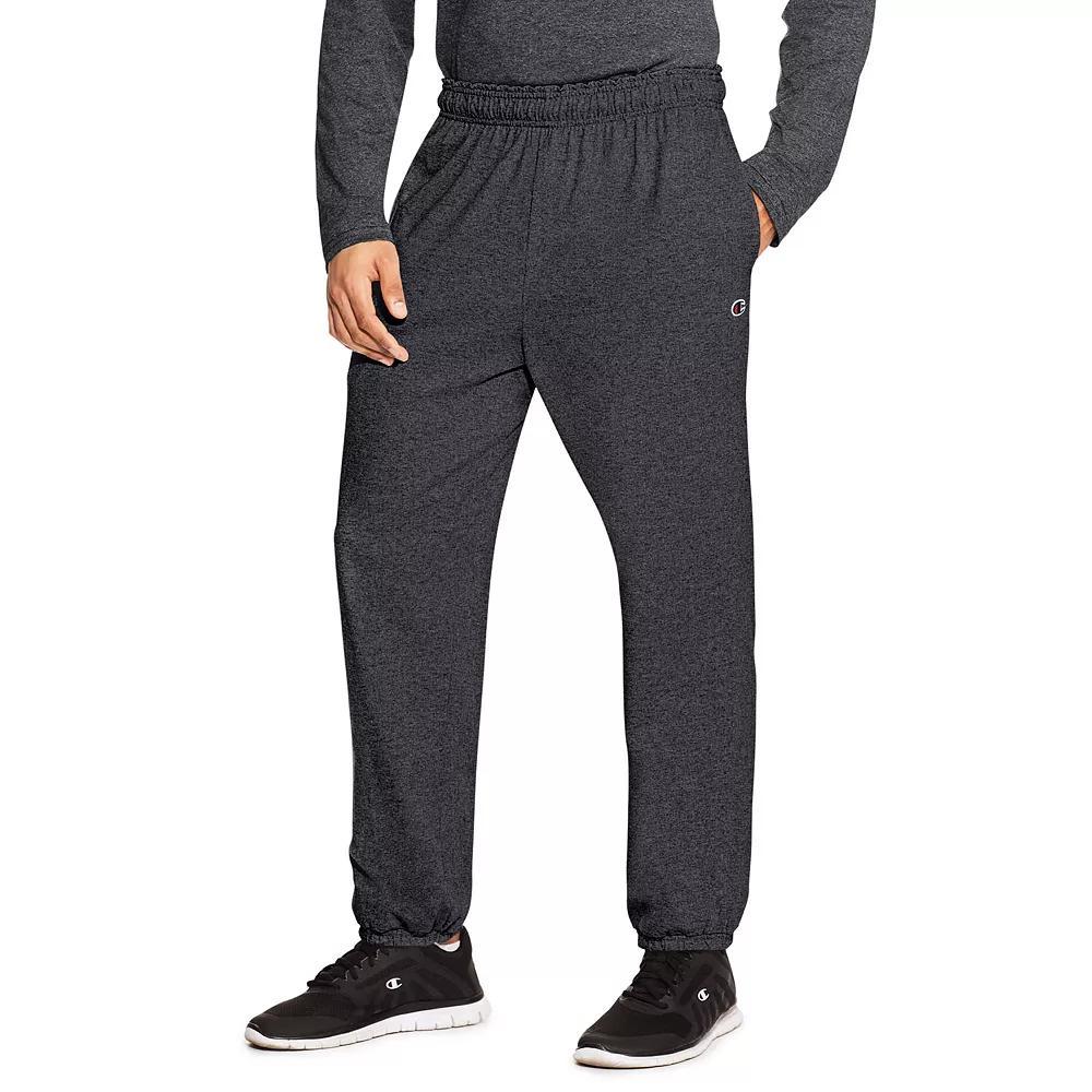 Men's Champion® Cinched Jersey Pants, Size: Small, Granite Grey Product Image