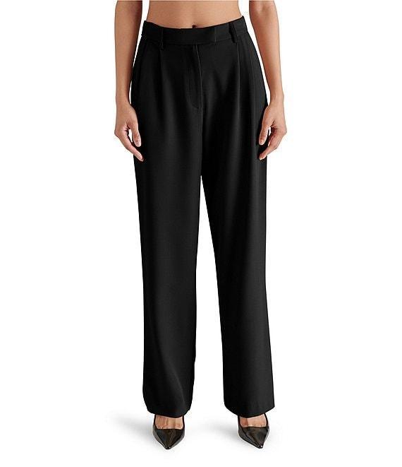 Steve Madden Naeve Pleated Straight Leg Pants Product Image
