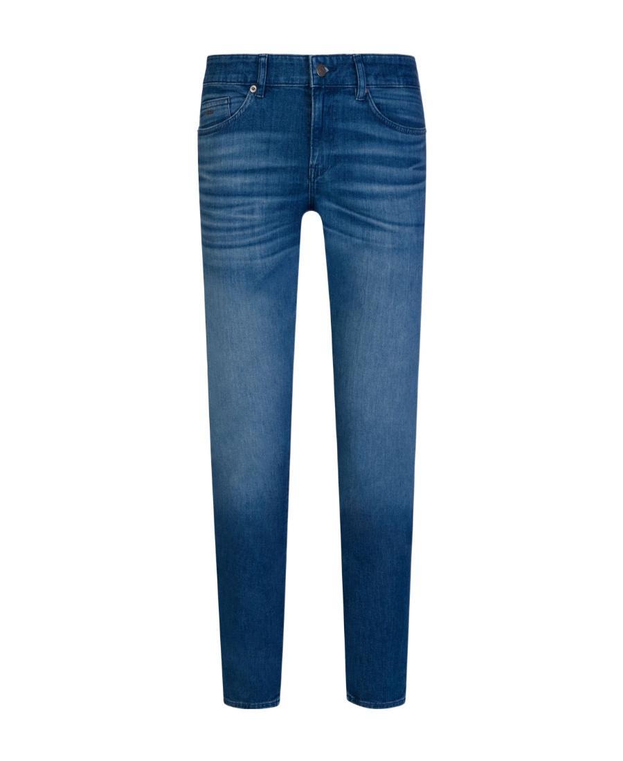 HUGO BOSS Logo Jeans In Blue Product Image