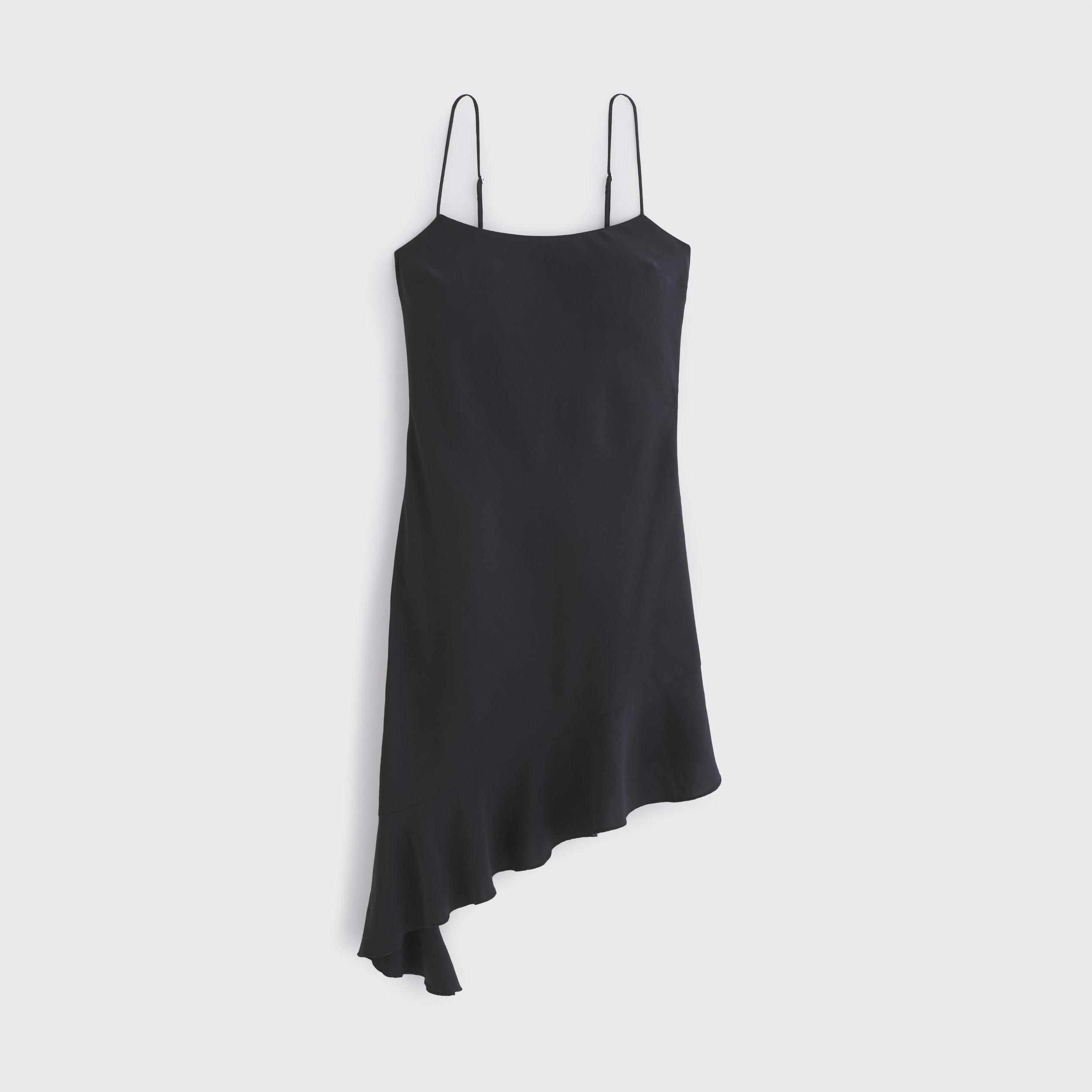 Asymmetrical Clasp-Back Midi Dress Product Image