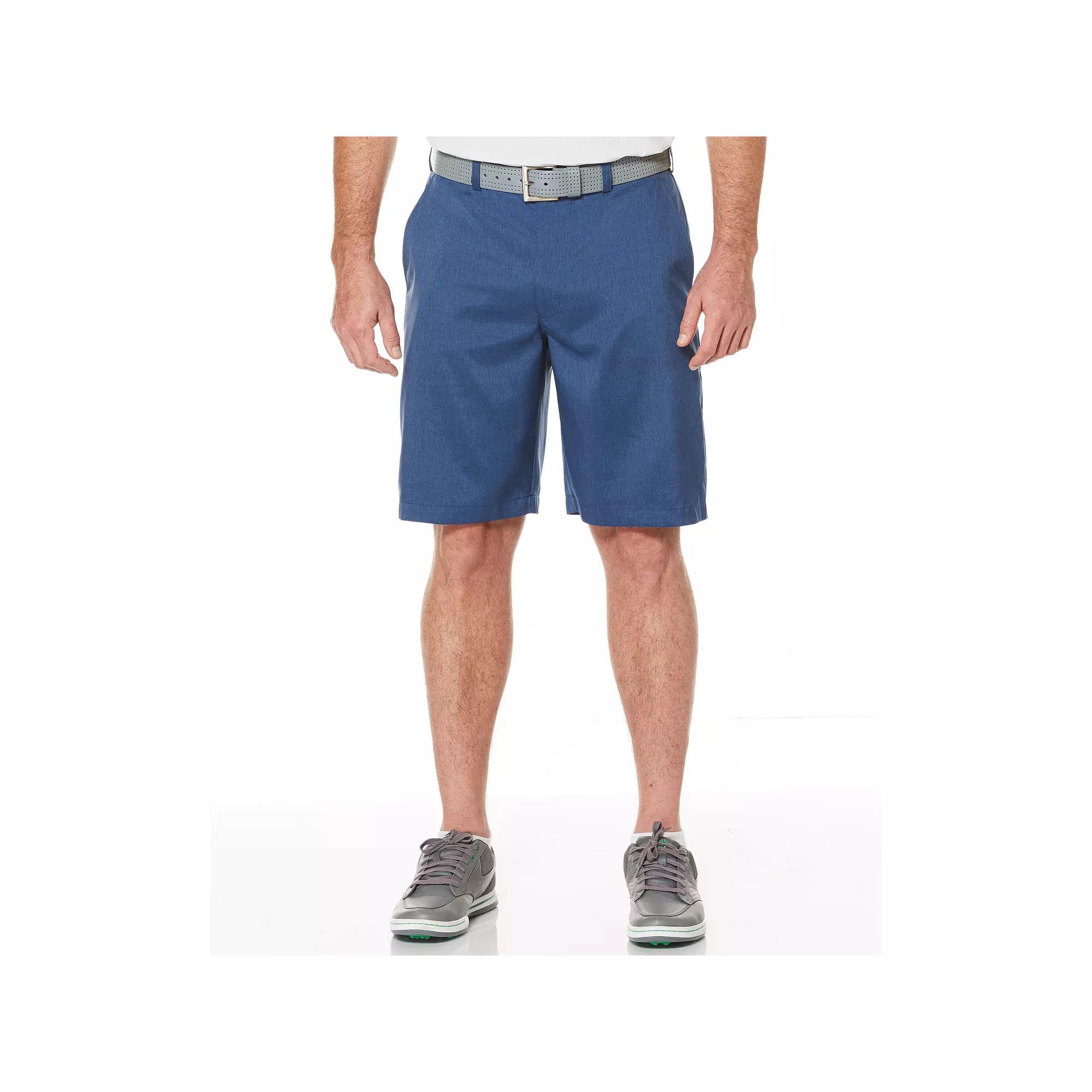 Mens Grand Slam 9 Active Waistband Stretch Golf Shorts Caviar Grey Product Image