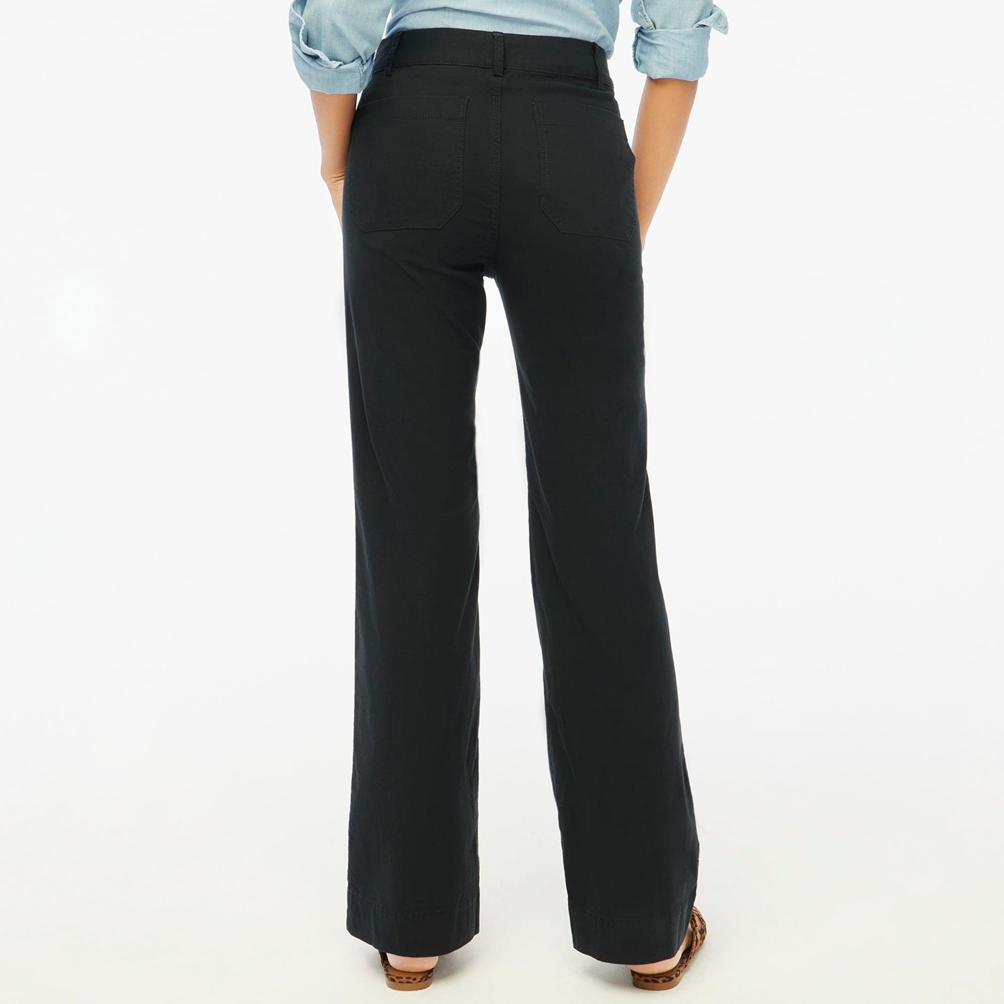 Lizzie high-rise patch-pocket wide-leg pant Product Image