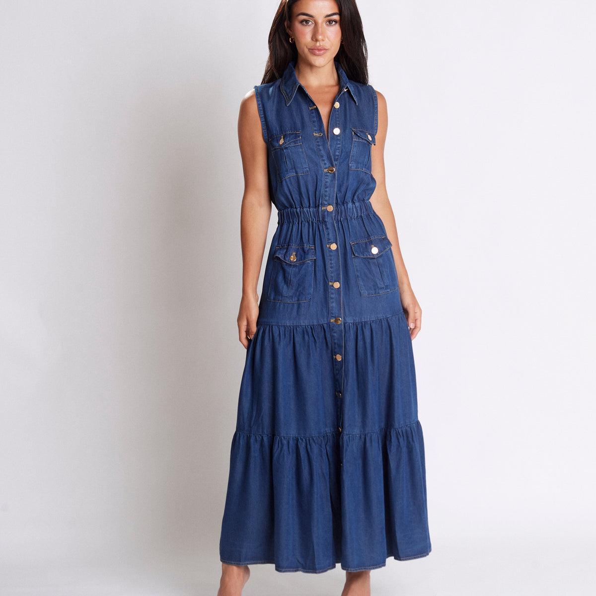 Triana Denim Dress Product Image
