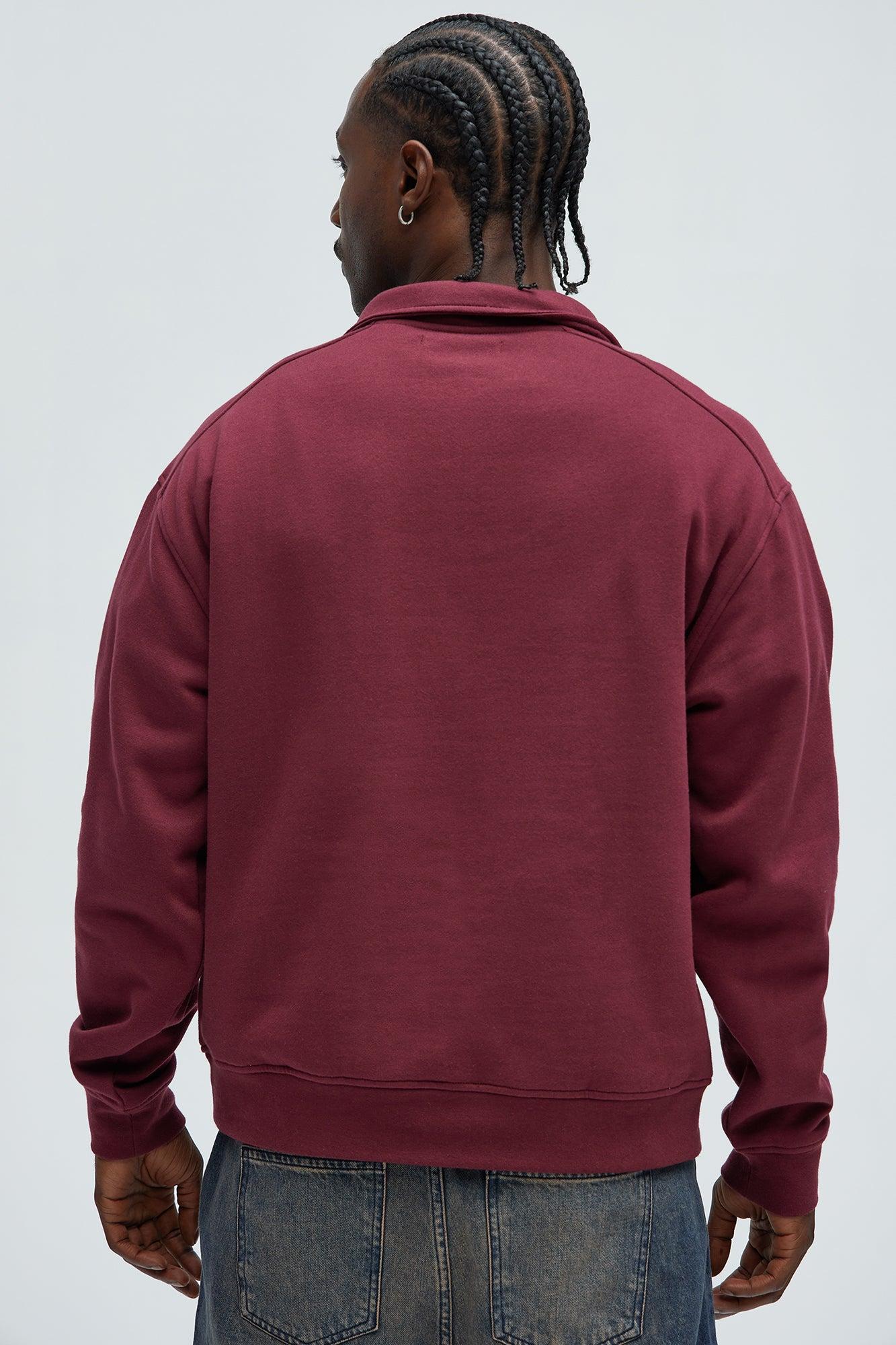 Fearless Quarter Zip - Burgundy Product Image