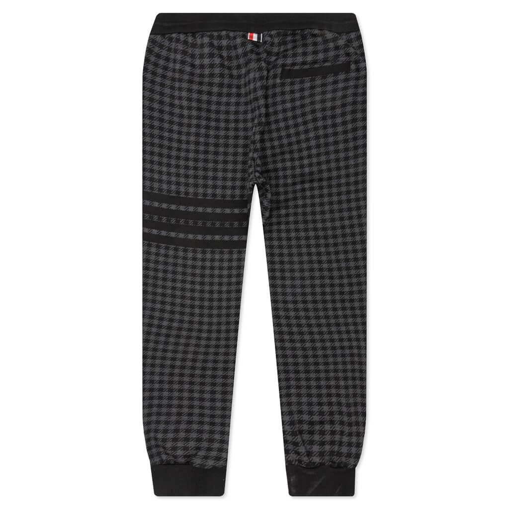 Cotton Gunclub Check Jacquard 4-Bar Sweatpants - Black Male Product Image