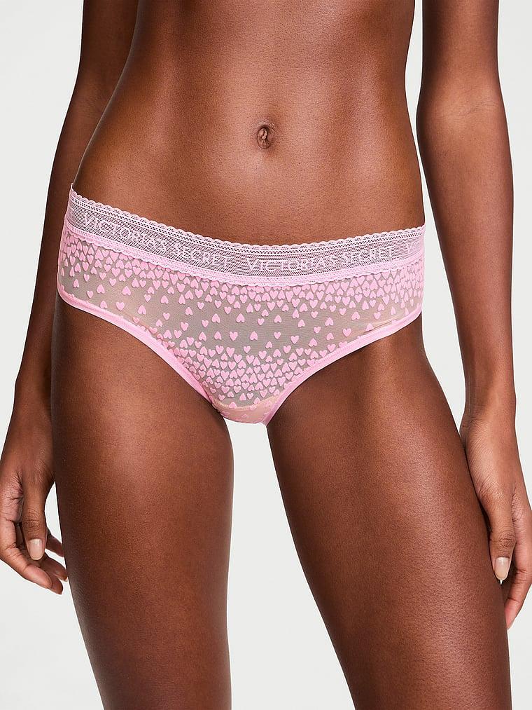 Logo Flocked Hearts Hiphugger Panty Product Image