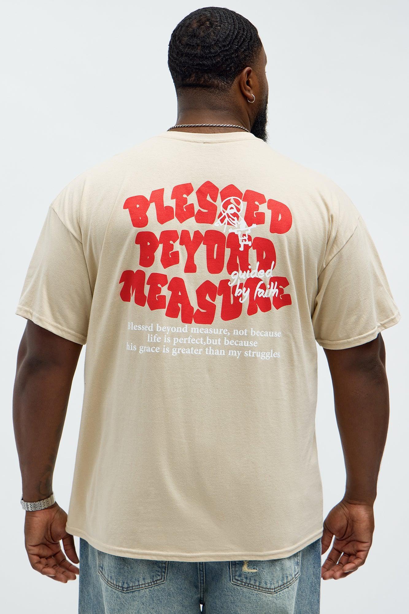 Blessed Beyond Pleasure Short Sleeve Tee - Sand Product Image