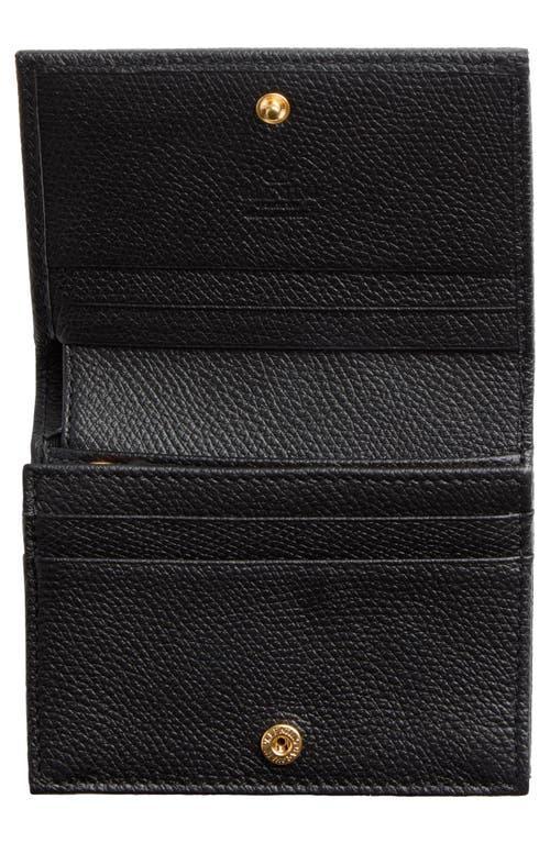 VALENTINO GARAVANI Vlogo Leather Bifold French Wallet In Black Product Image