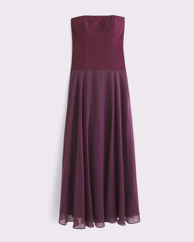 Strapless Drop-Waist Maxi Dress Product Image