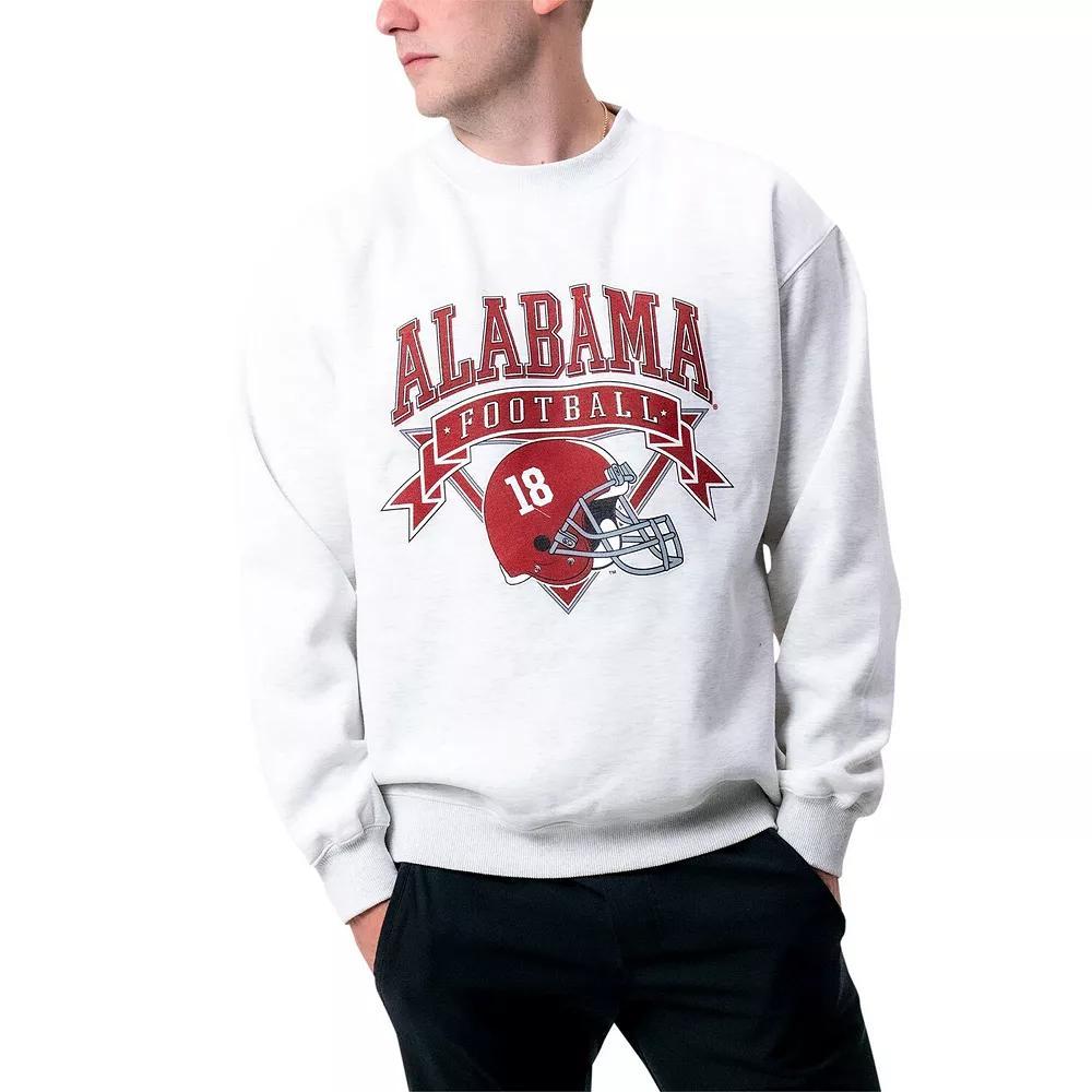 Women's Established & Co. Ash Alabama Crimson Tide Logo Pullover Sweatshirt, Size: XL, Black Product Image