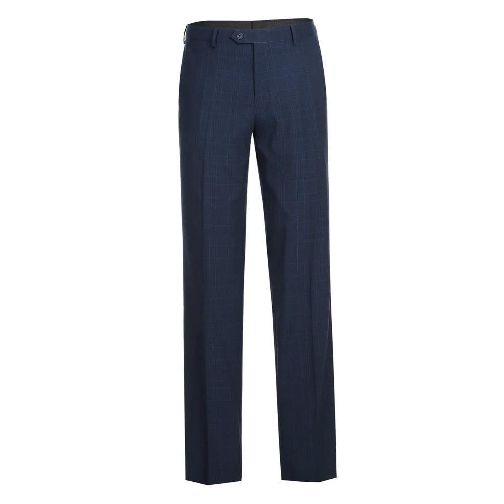 Lozano Collection - Men's 2 Piece Regular Fit Blue Check Suit Product Image