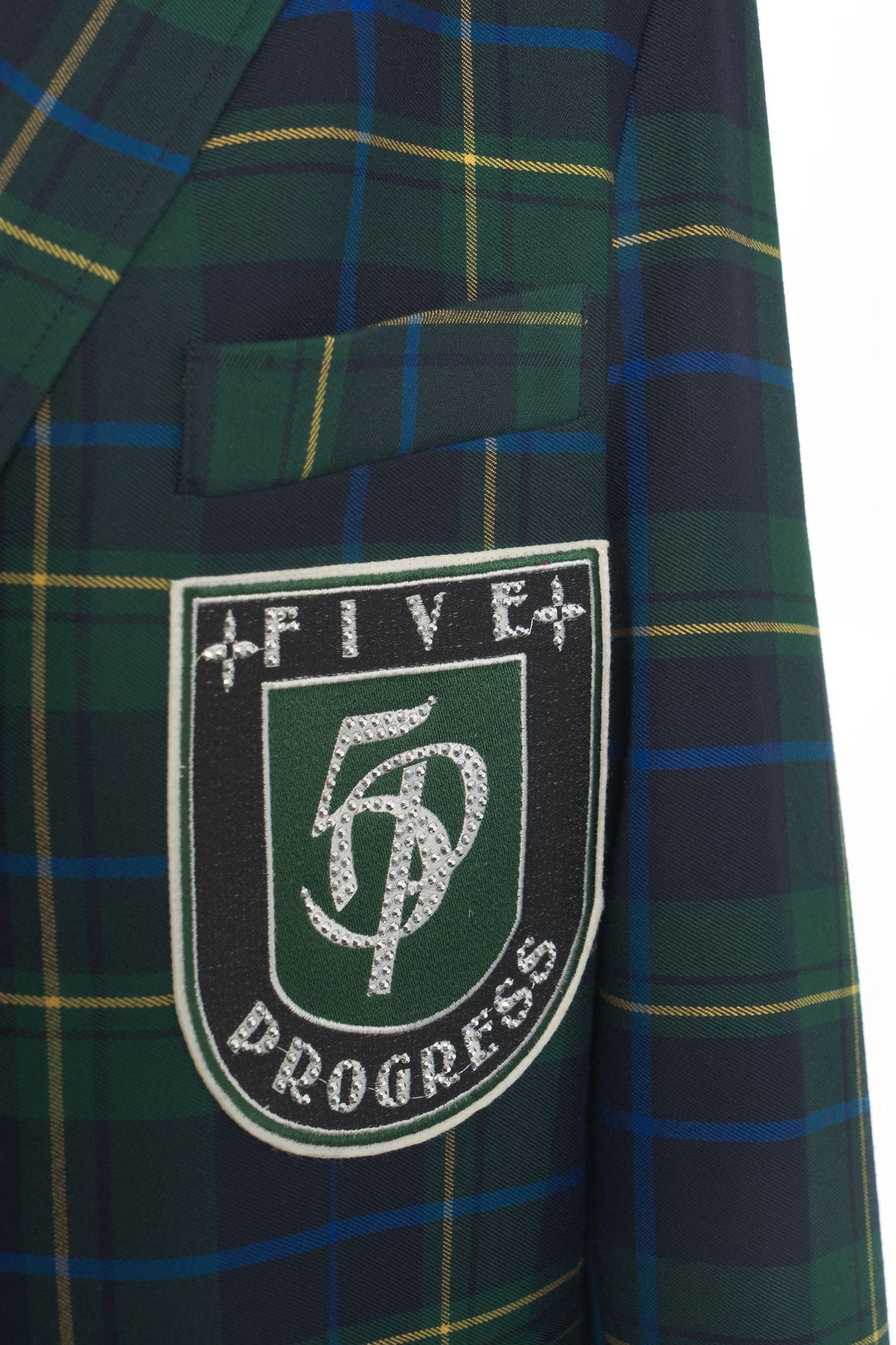 Blazer with plaid pattern Product Image
