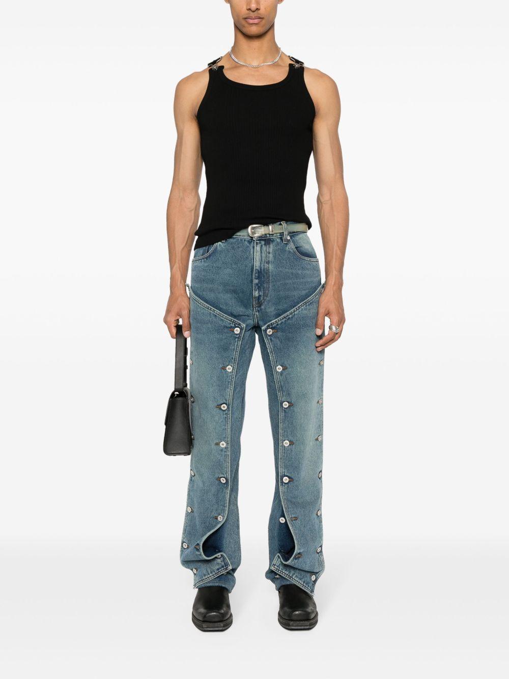 ribbed-knit cotton tank top Product Image