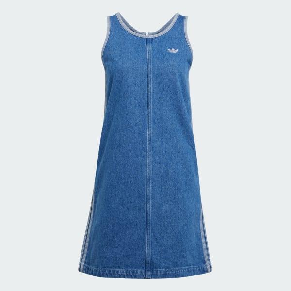 Adicolor Denim 3-Stripes Tank Dress Product Image
