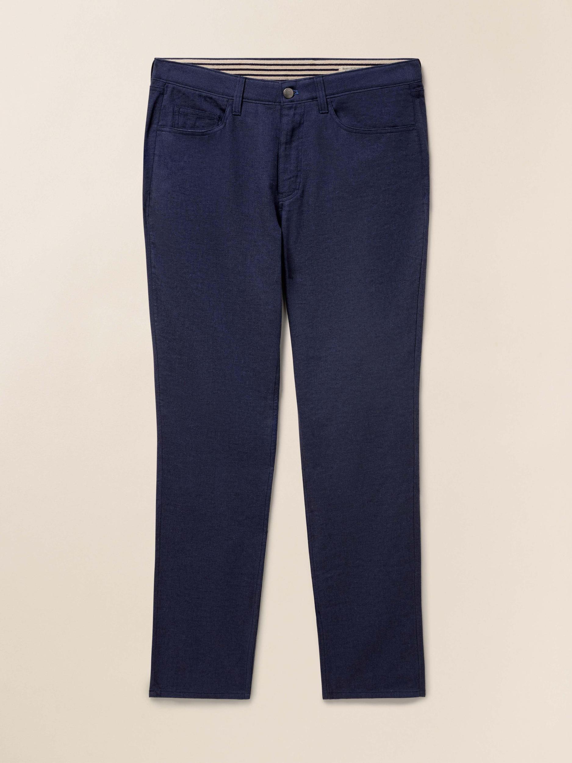 Movement™ Linen 5-Pocket Pant - Deep Sea Navy Male Product Image