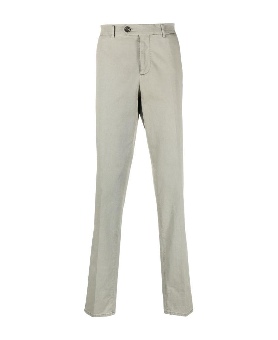 BRUNELLO CUCINELLI Mid-rise Straight-leg Trousers In Gray Product Image