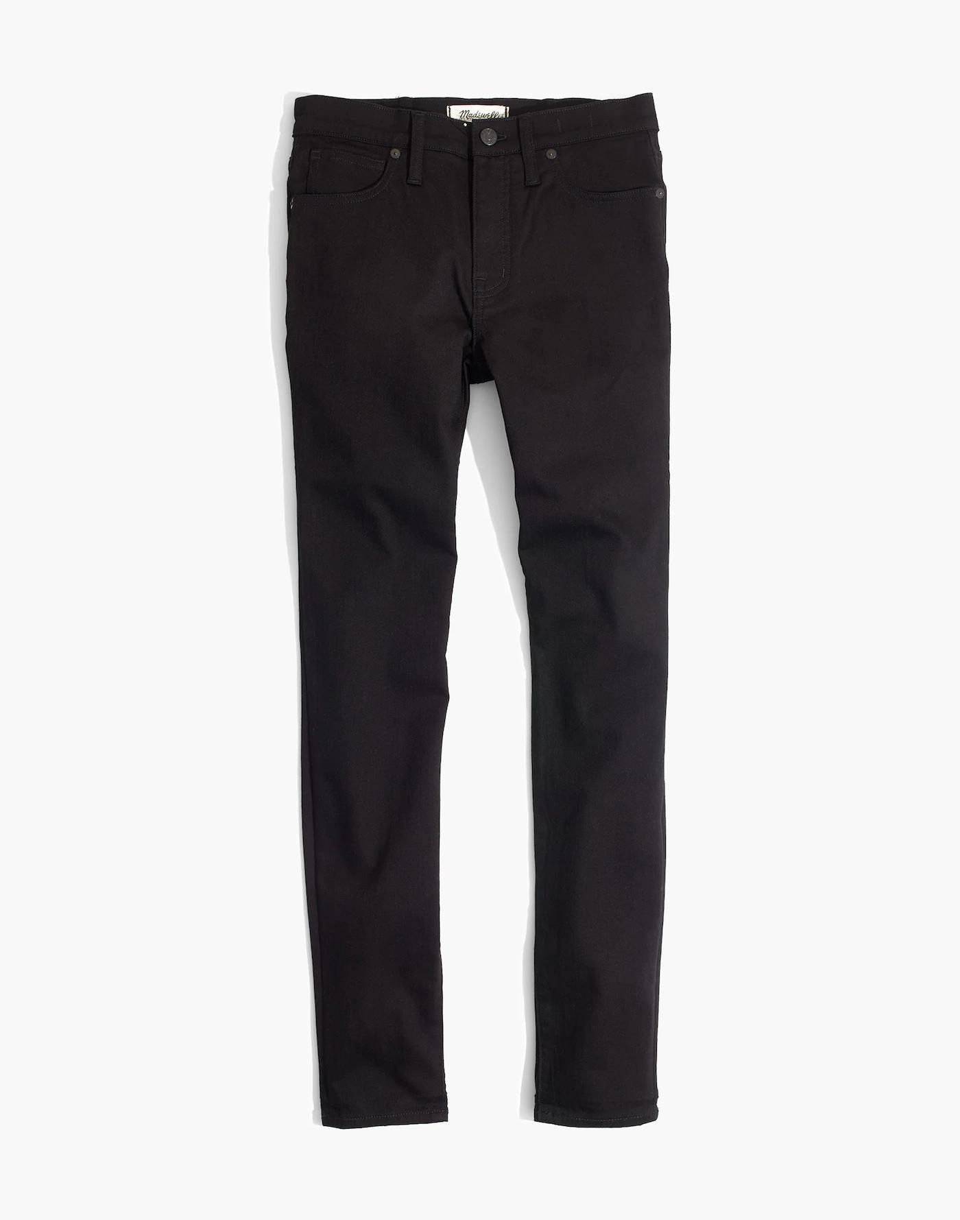 Tall 9" Mid-Rise Skinny Jeans in ISKO Stay Black™ Product Image