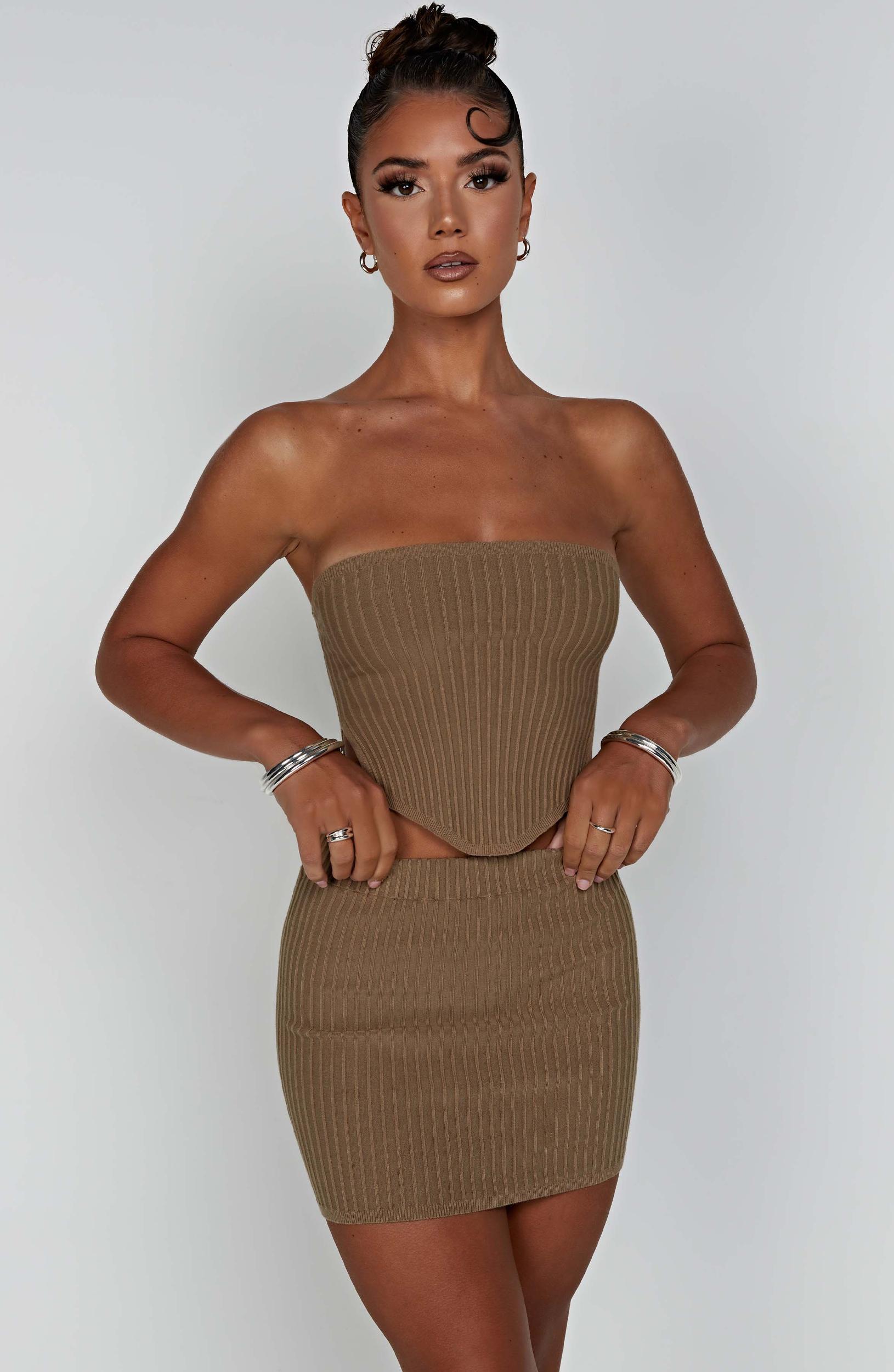 Jaz Mini Skirt - Mocha Product Image