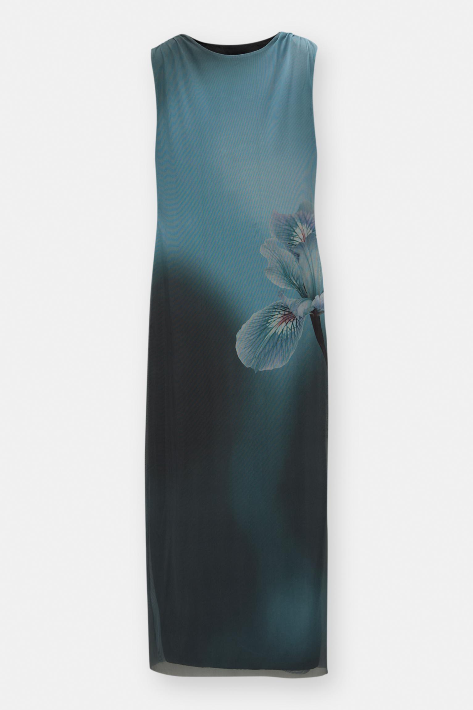 Floral tulle midi dress Product Image