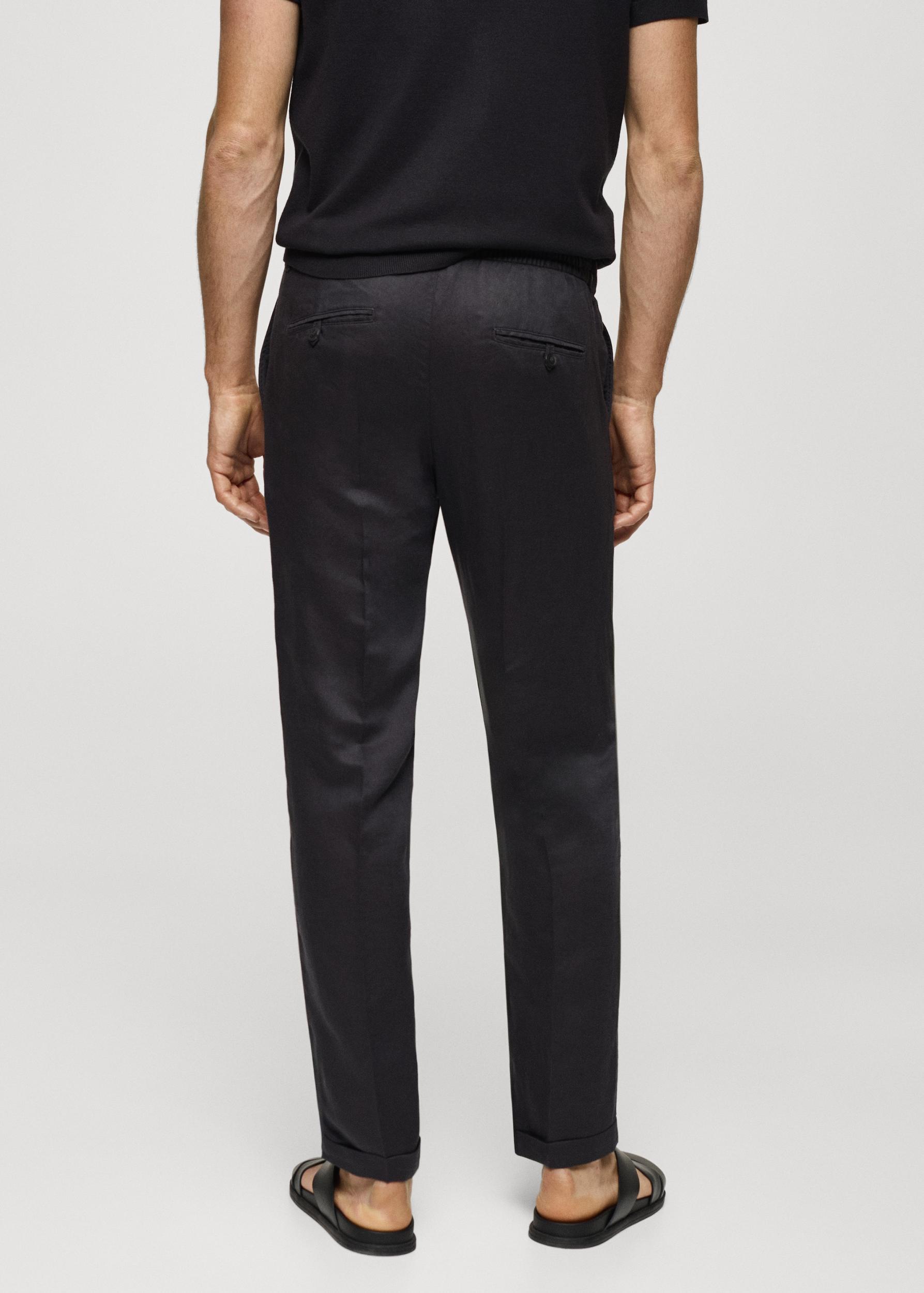 Mango Mens Linen Drawstring Pants Product Image