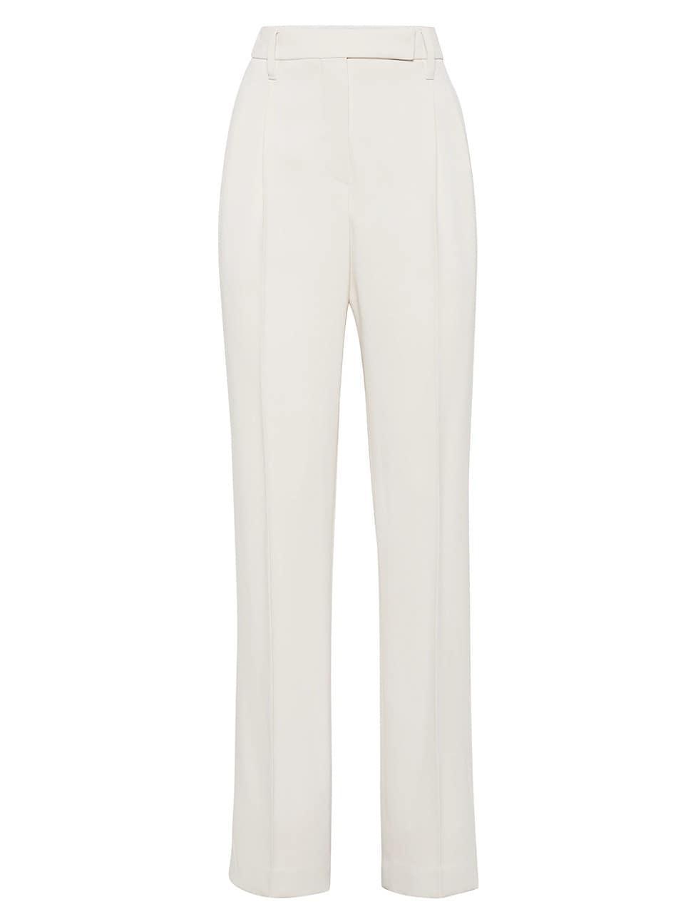 Womens Comfort Viscose Couture Twill Cigarette Trousers Product Image