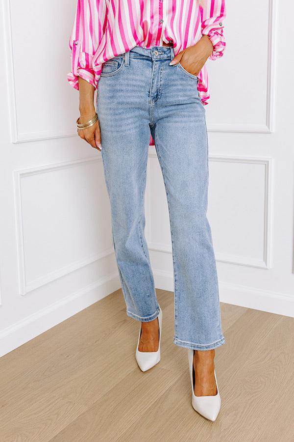The Naomi High Waist Relaxed Straight Leg Jean Product Image
