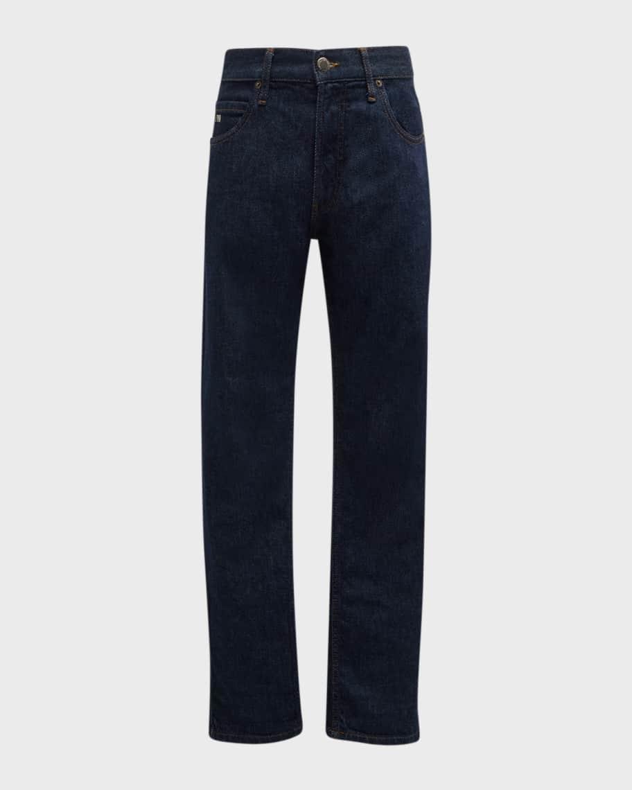 Mens Dark-Wash Slim Stretch Jeans Product Image